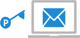Symbolische Darstellung der Mail-Entschlüsselung