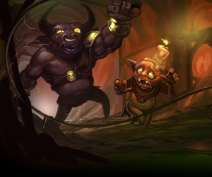 Zwei Dämonen im Spiel Undermaster