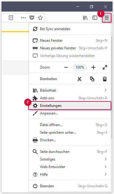 Einstellungen
